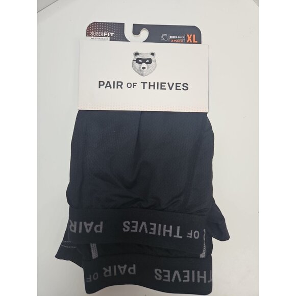 Pair of Thieves 2 Pack Men XL Super Soft Boxer Brief, Black Ready For everything - Picture 1 of 5